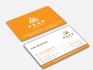 Visitenkarten-Design von Ekramul Hossen 2 für Peak Chiropractic | Design: #22401295