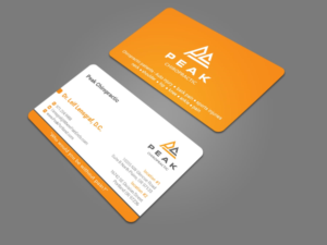 Visitenkarten-Design von Ekramul Hossen 2 für Peak Chiropractic | Design: #22429796