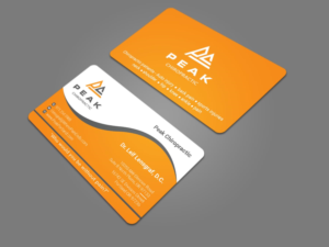 Visitenkarten-Design von Ekramul Hossen 2 für Peak Chiropractic | Design: #22429835
