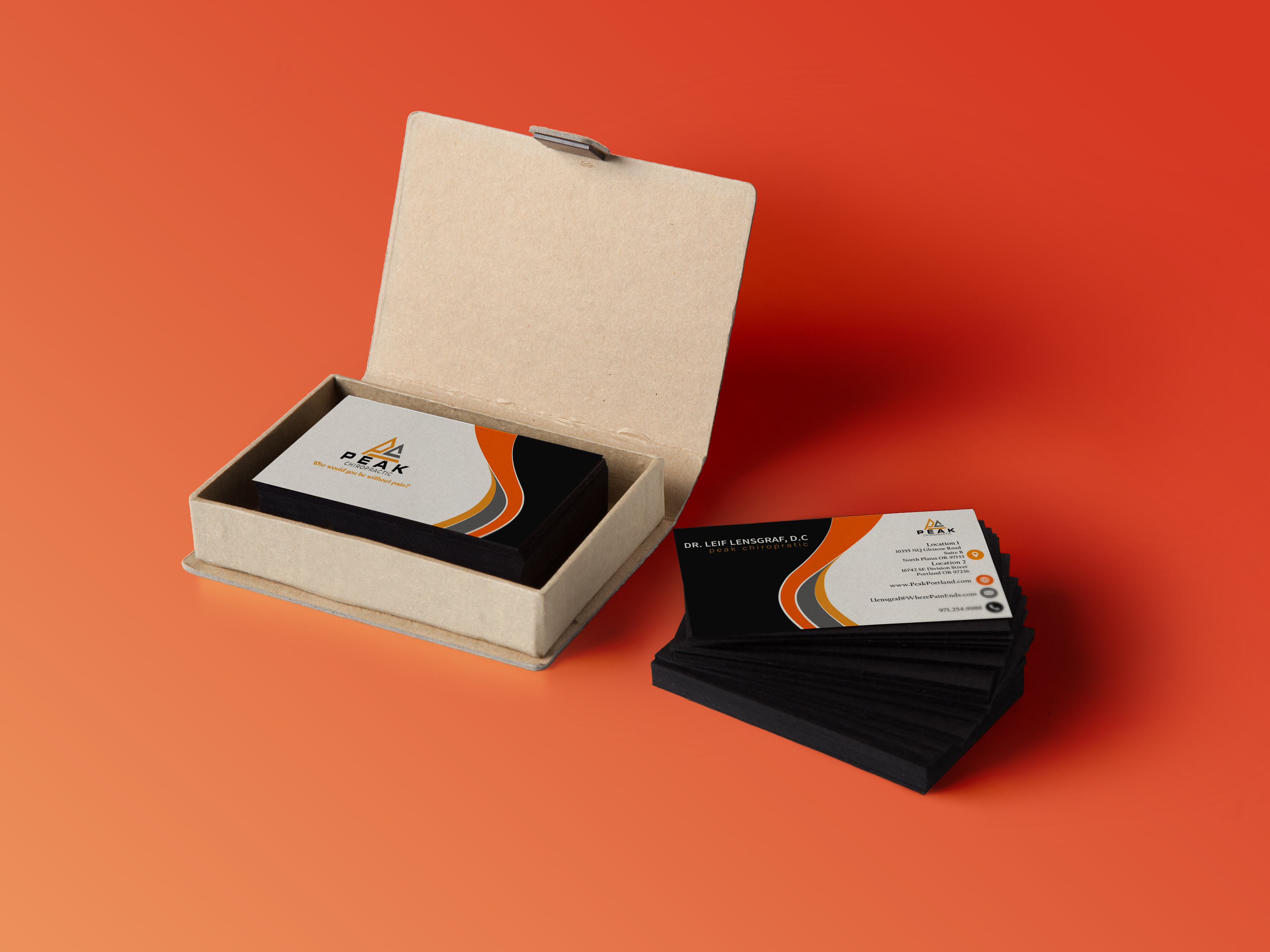 Diseño de Tarjeta de Presentación por nabia.salman99 para Peak Chiropractic | Diseño #22409388
