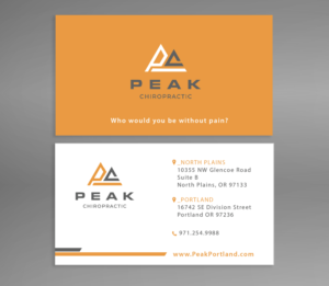 Visitenkarten-Design von maty 2 für Peak Chiropractic | Design: #22392166
