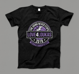 Love 4 Loukas Run to Remember Tee Shirt  | Diseño de Camiseta por Barney Stinson
