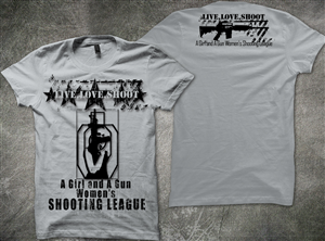 Womens only shooting league (A Girl and A Gun Women's Shooting League) | Design de T-shirt par BABLEO
