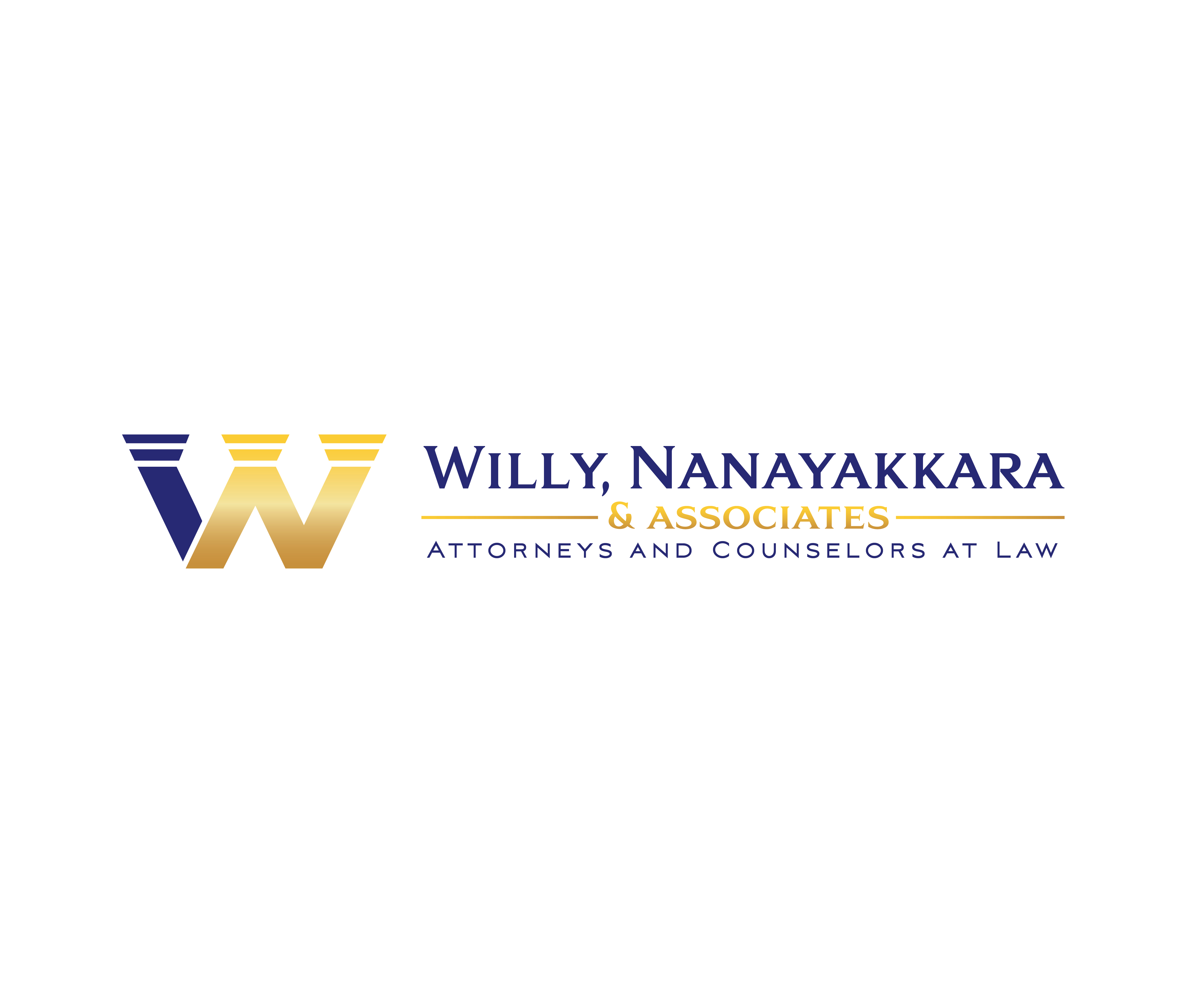Logo Design by renderman for Willy, Nanayakkara & Associates Attorneys and Counselors at Law Atlanta  | Design #22448634