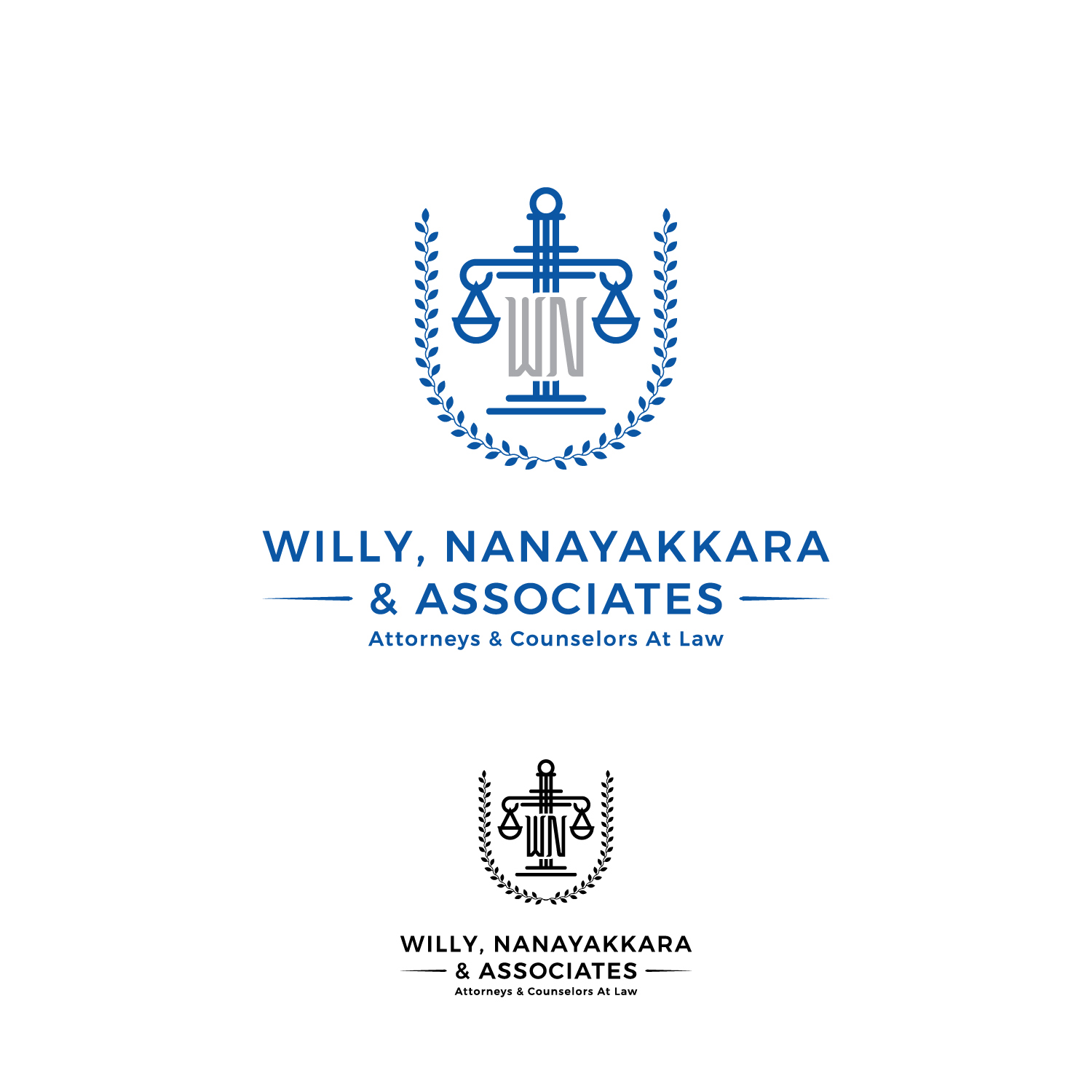 Diseño de Logo por CS_Creatives para Willy, Nanayakkara & Associates Attorneys and Counselors at Law Atlanta  | Diseño #22424269