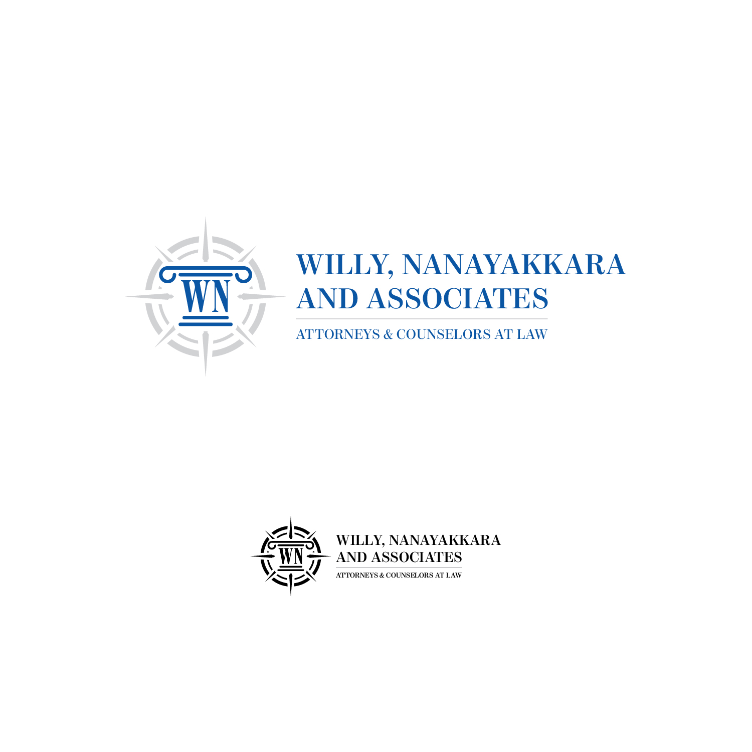 Logo Design by CS_Creatives for Willy, Nanayakkara & Associates Attorneys and Counselors at Law Atlanta  | Design #22444448