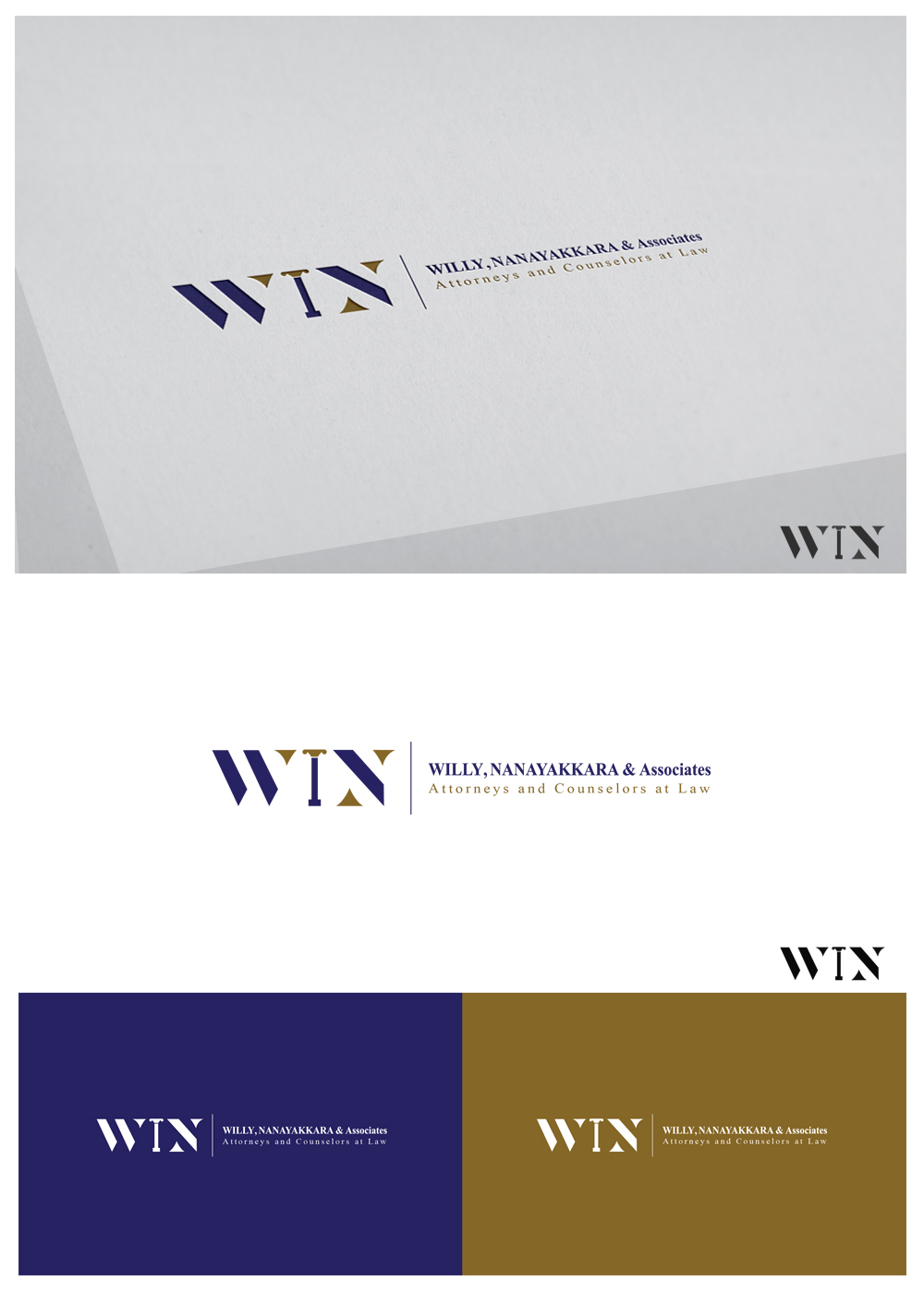 Logo Design by goranvisnjic82 for Willy, Nanayakkara & Associates Attorneys and Counselors at Law Atlanta  | Design #22431872