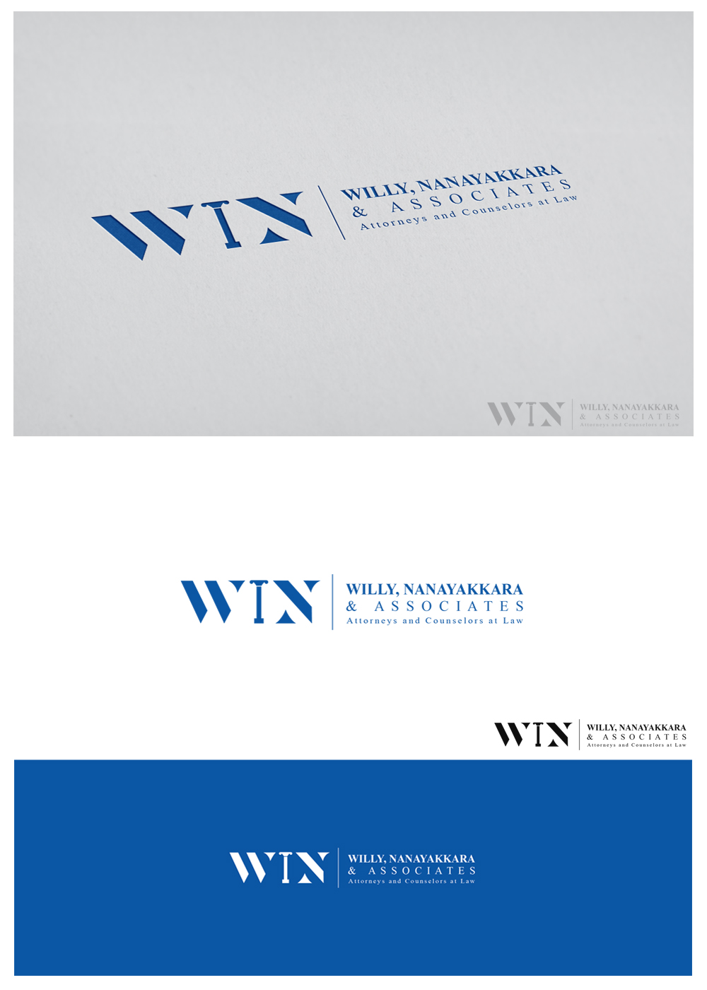 Logo Design by goranvisnjic82 for Willy, Nanayakkara & Associates Attorneys and Counselors at Law Atlanta  | Design #22439757