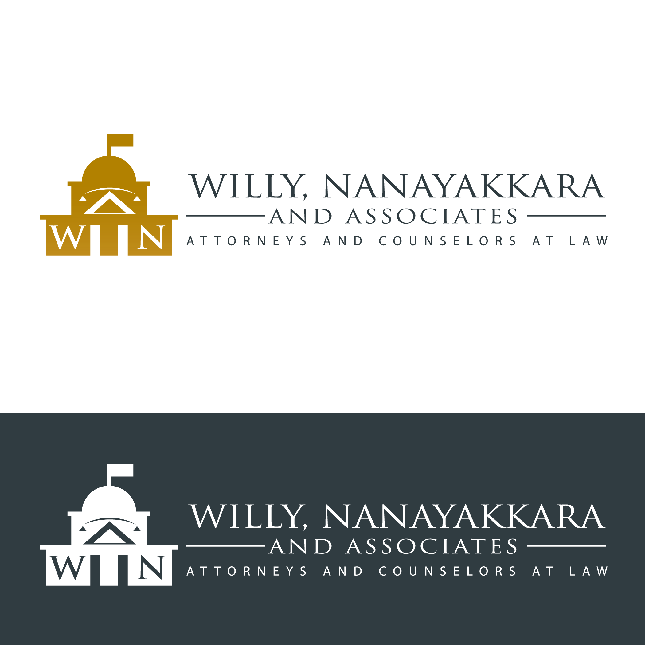 Diseño de Logo por babai 4 para Willy, Nanayakkara & Associates Attorneys and Counselors at Law Atlanta  | Diseño #22407297