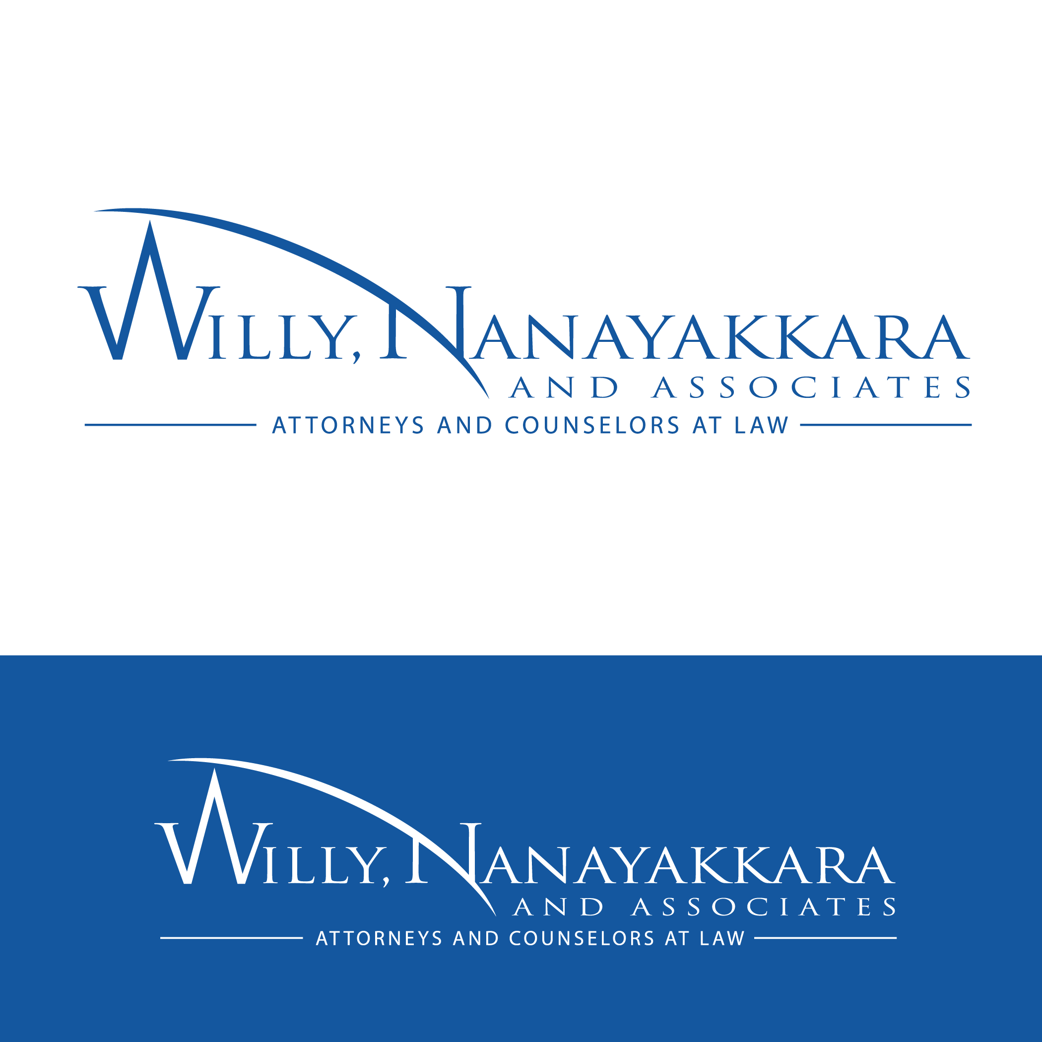 Logo Design by babai 4 for Willy, Nanayakkara & Associates Attorneys and Counselors at Law Atlanta  | Design #22420391