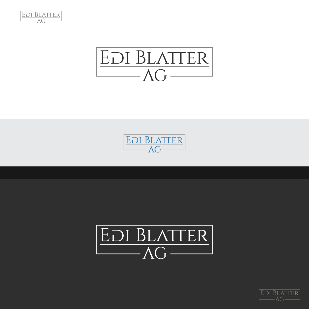 Diseño de Logo por brand maker para Edi Blatter AG | Diseño #22396191