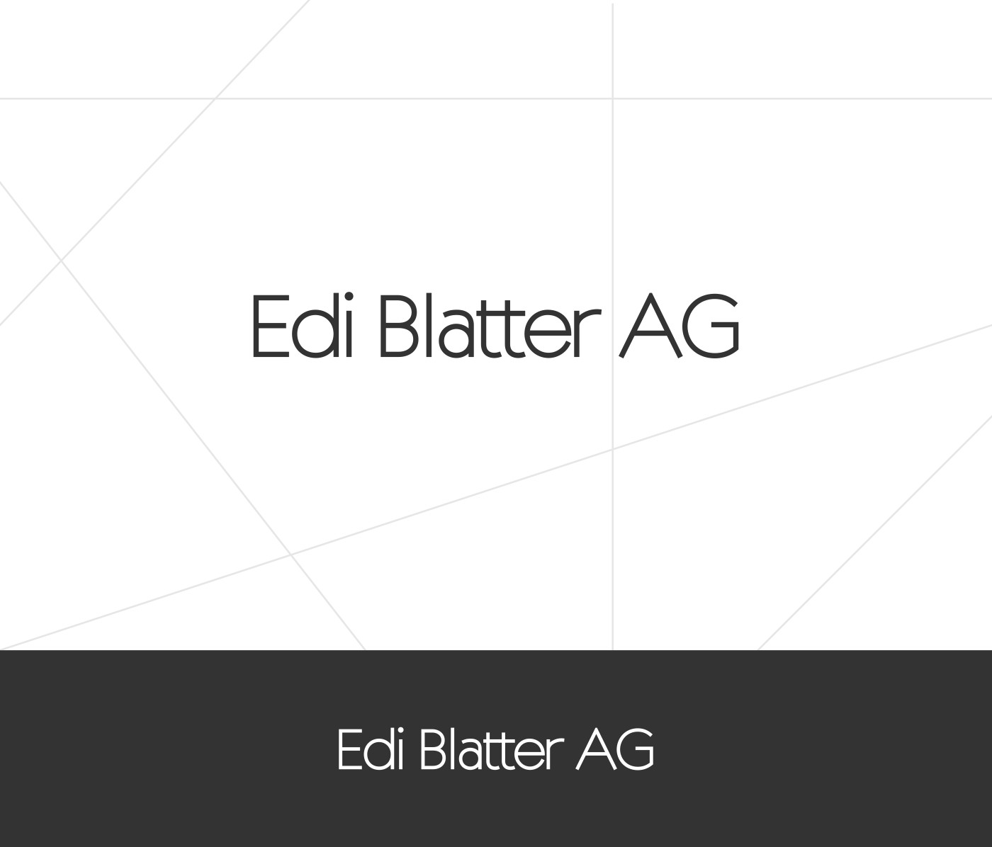 Diseño de Logo por bojboga para Edi Blatter AG | Diseño #22430082