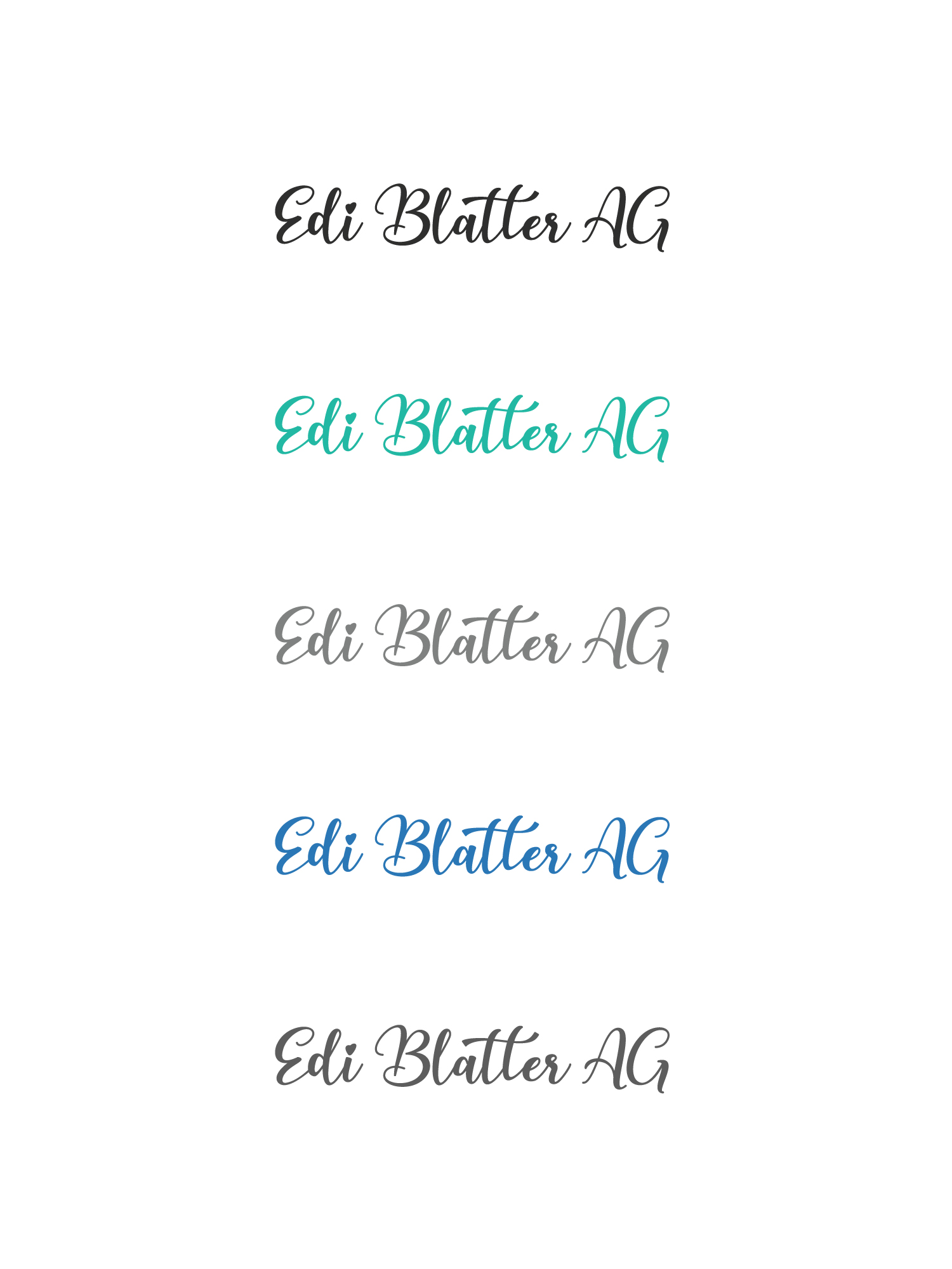Logo Design by MIAN MUHAMMAD 2 for Edi Blatter AG | Design #22408216
