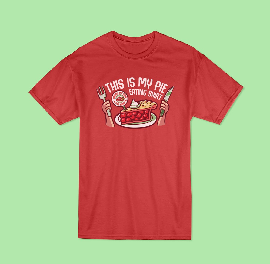 T-shirt Design by B'signs for The Cherry Pit Cafe & Pie Shop | Design #22406878