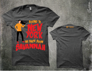 I'll Be Back t shirt design.. leaving for NYC and coming back soon | T-shirt Design by Taho Design