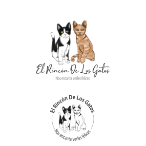 El Rincón De Los Gatos (brand name) / Nos encanta verles felices (slogan) | Logo Design by Samantha Ward Design