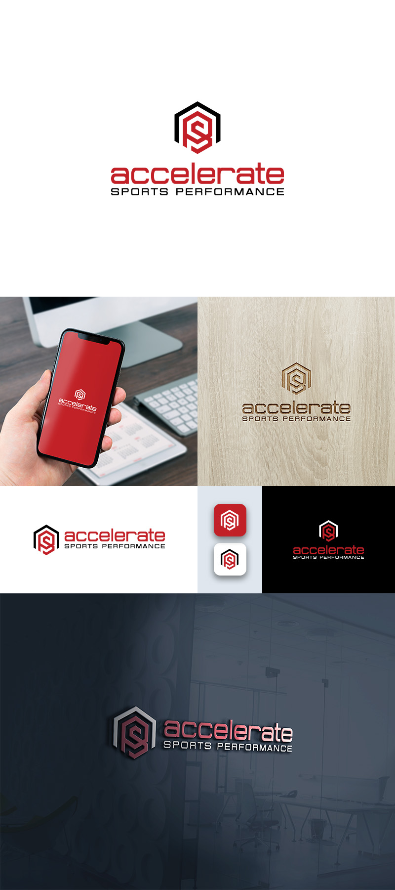 Logo Design by happybrain design for Accelerate Sports Performance | Design #22454382
