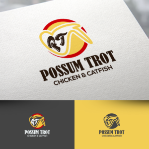 Possum Trot (Chicken & Catfish) | Logo-Design von rafaeldsgn