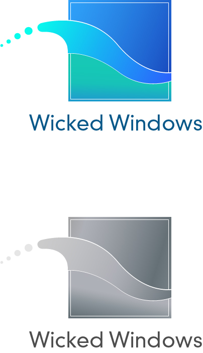 Logo-Design von - A - für Wicked Windows, LLC | Design #22455475