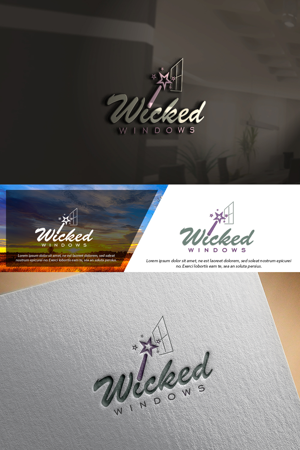 Design de Logo par damian pour Wicked Windows, LLC | Design : #22441283