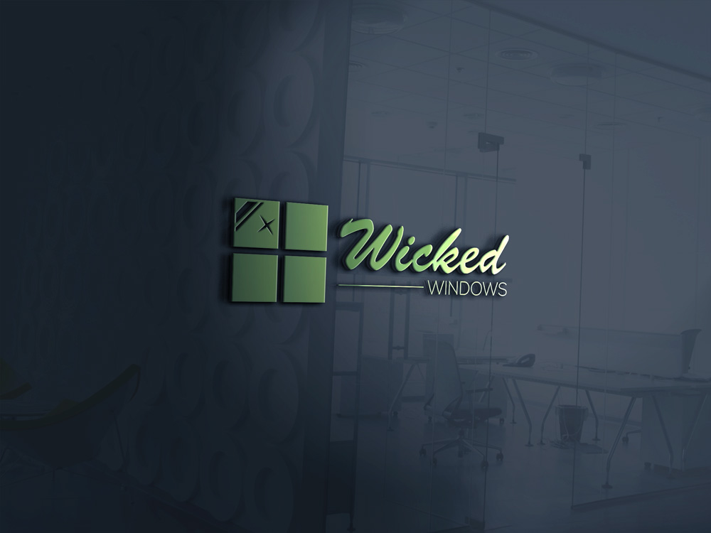 Logo-Design von Ismail 21 für Wicked Windows, LLC | Design #22410201