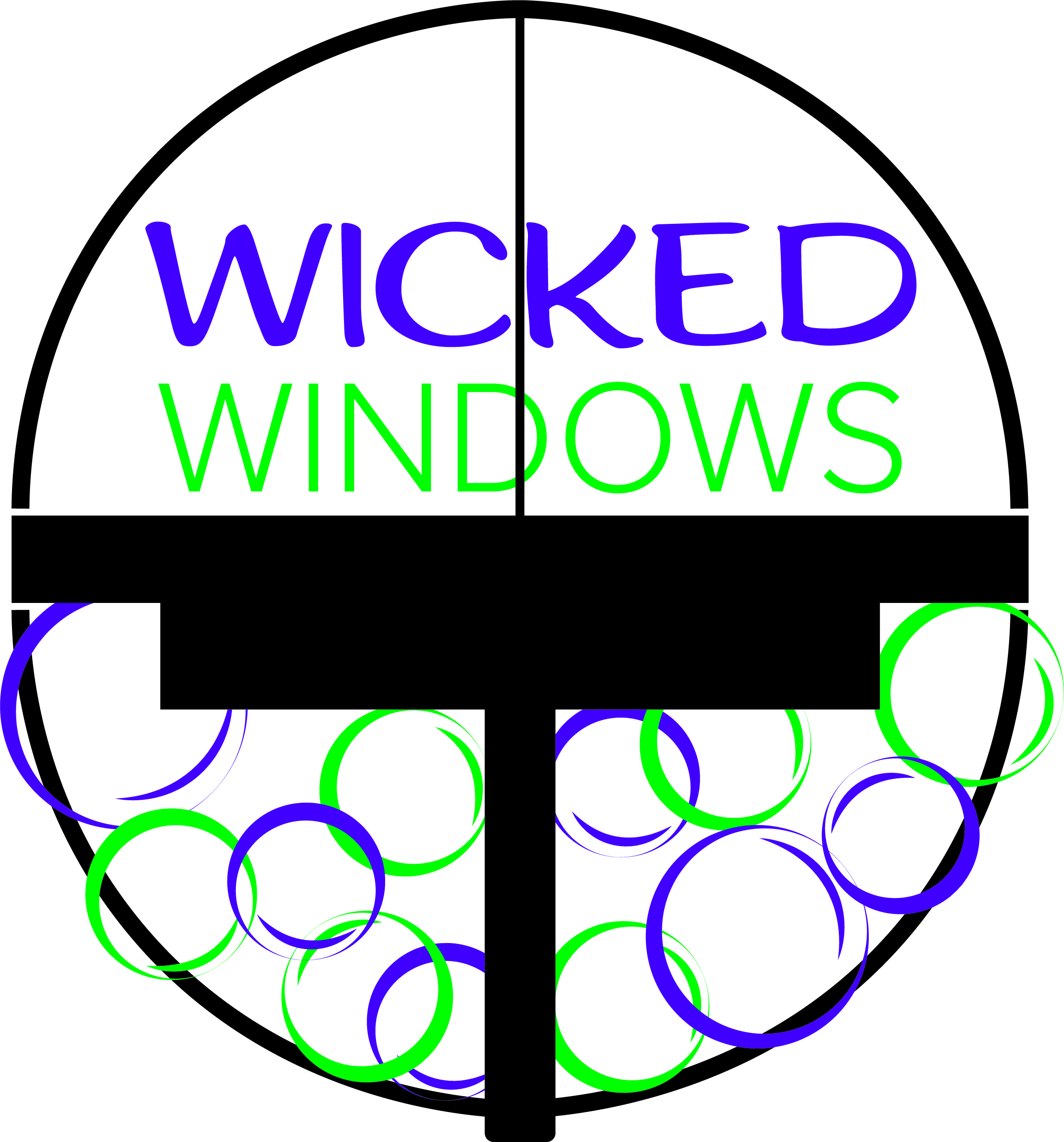 Logo Design by MayMay Creations for Wicked Windows, LLC | Design #22455498