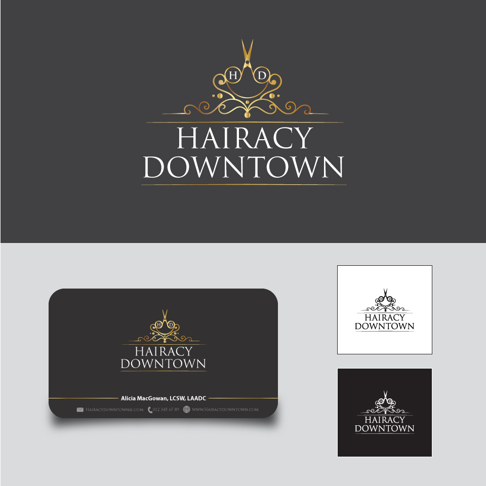 Logo-Design von sumanbanikbd2014 für Hairacy Downtown | Design #22471451