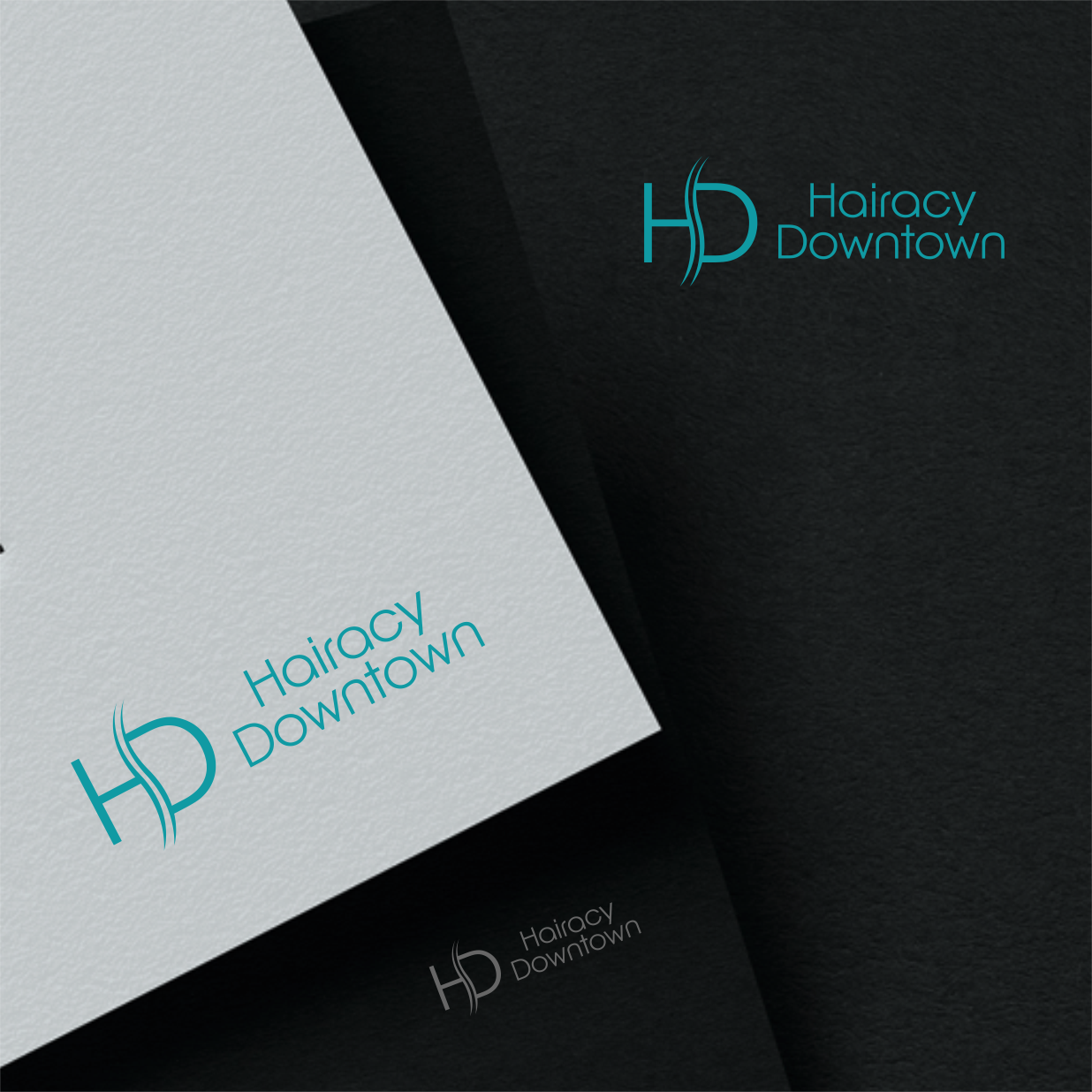 Logo Design by Arham Hidayat for Hairacy Downtown | Design #22433226
