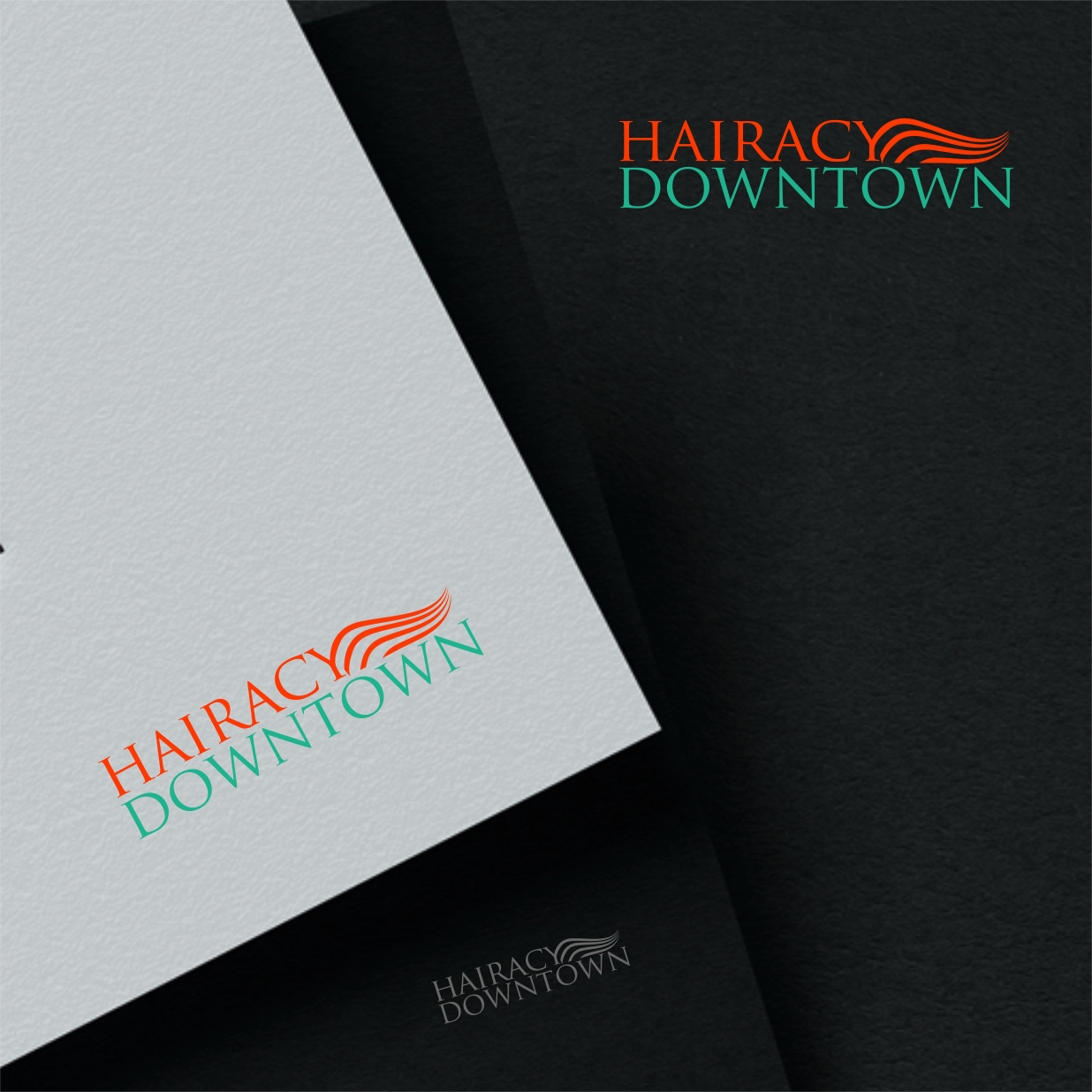 Logo Design by Arham Hidayat for Hairacy Downtown | Design #22433227