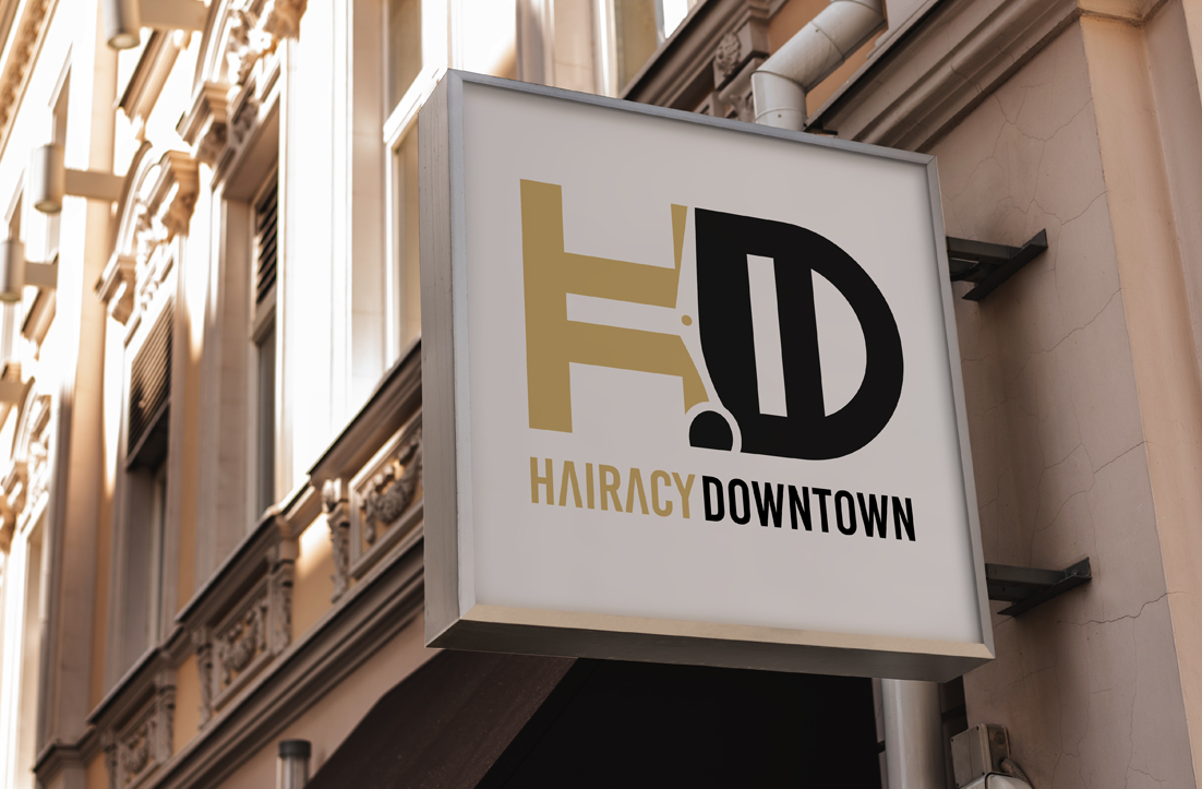 Logo Design by GLDesigns for Hairacy Downtown | Design #22411100