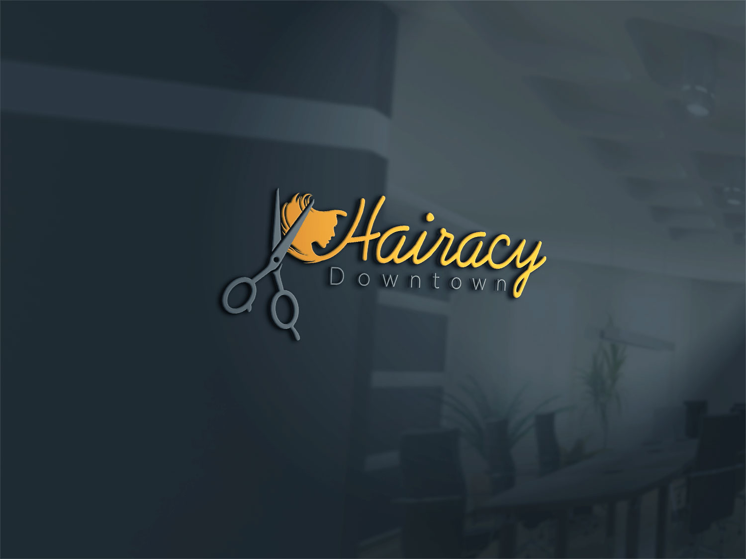 Logo-Design von Deziners Zone für Hairacy Downtown | Design #22411902