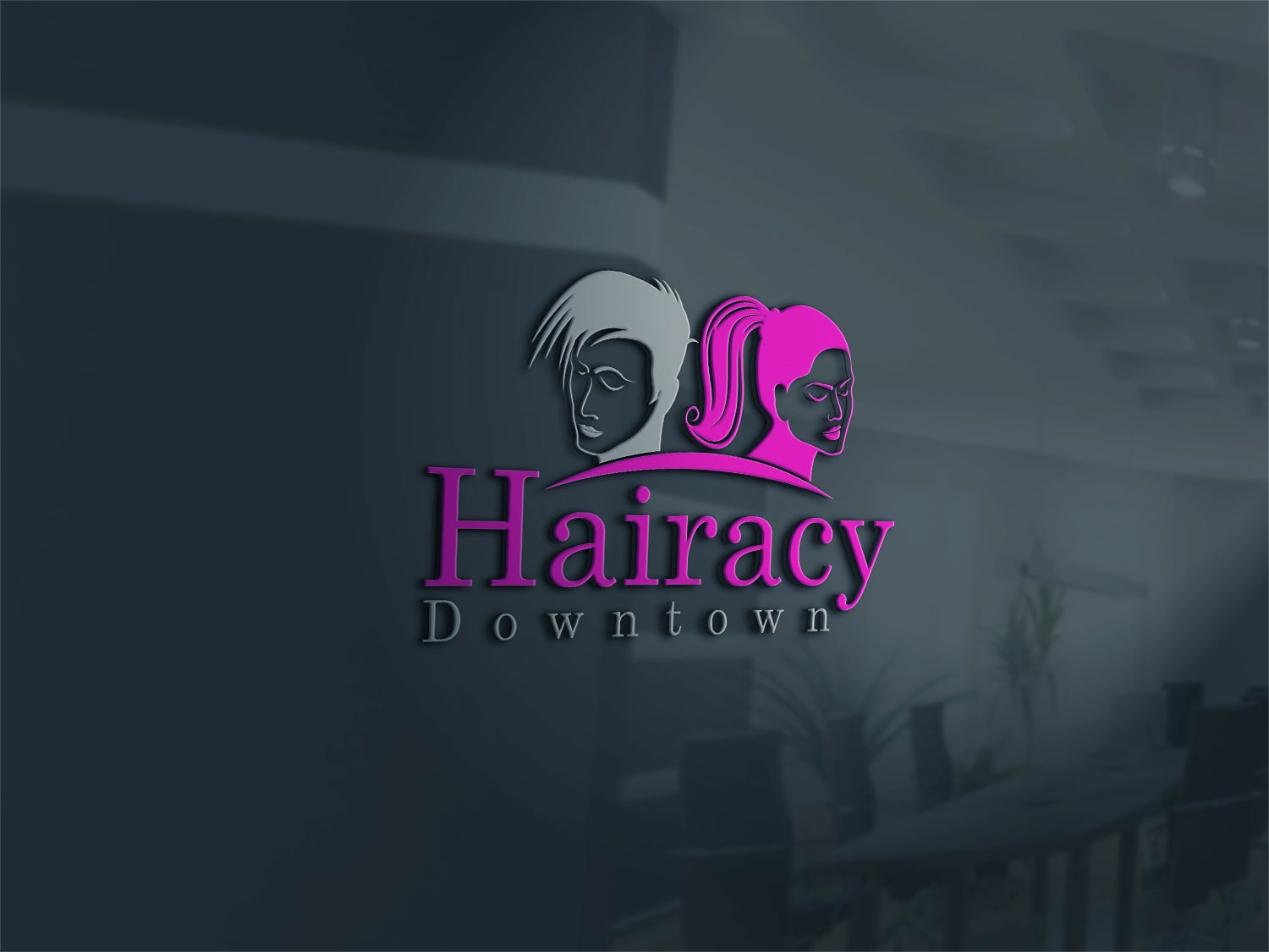 Logo Design by Deziners Zone for Hairacy Downtown | Design #22411903