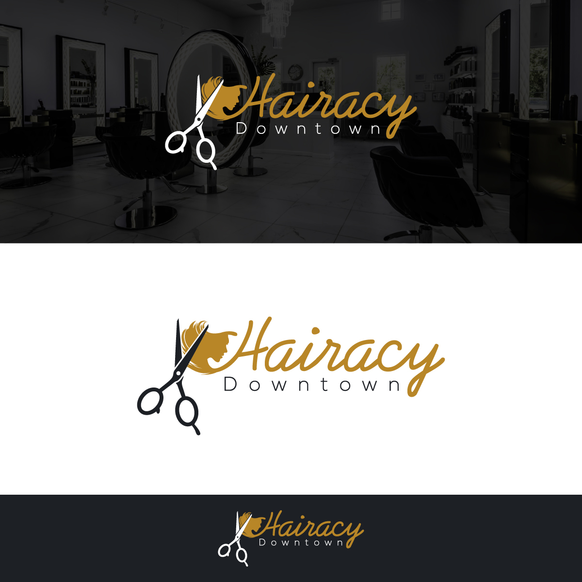Logo Design by Deziners Zone for Hairacy Downtown | Design #22411905