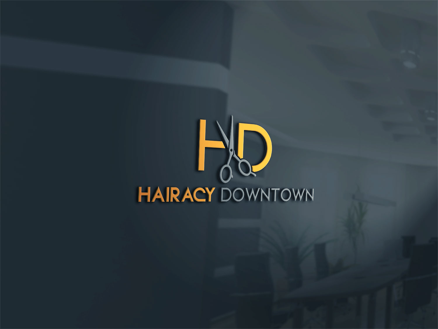 Logo Design by Deziners Zone for Hairacy Downtown | Design #22458356