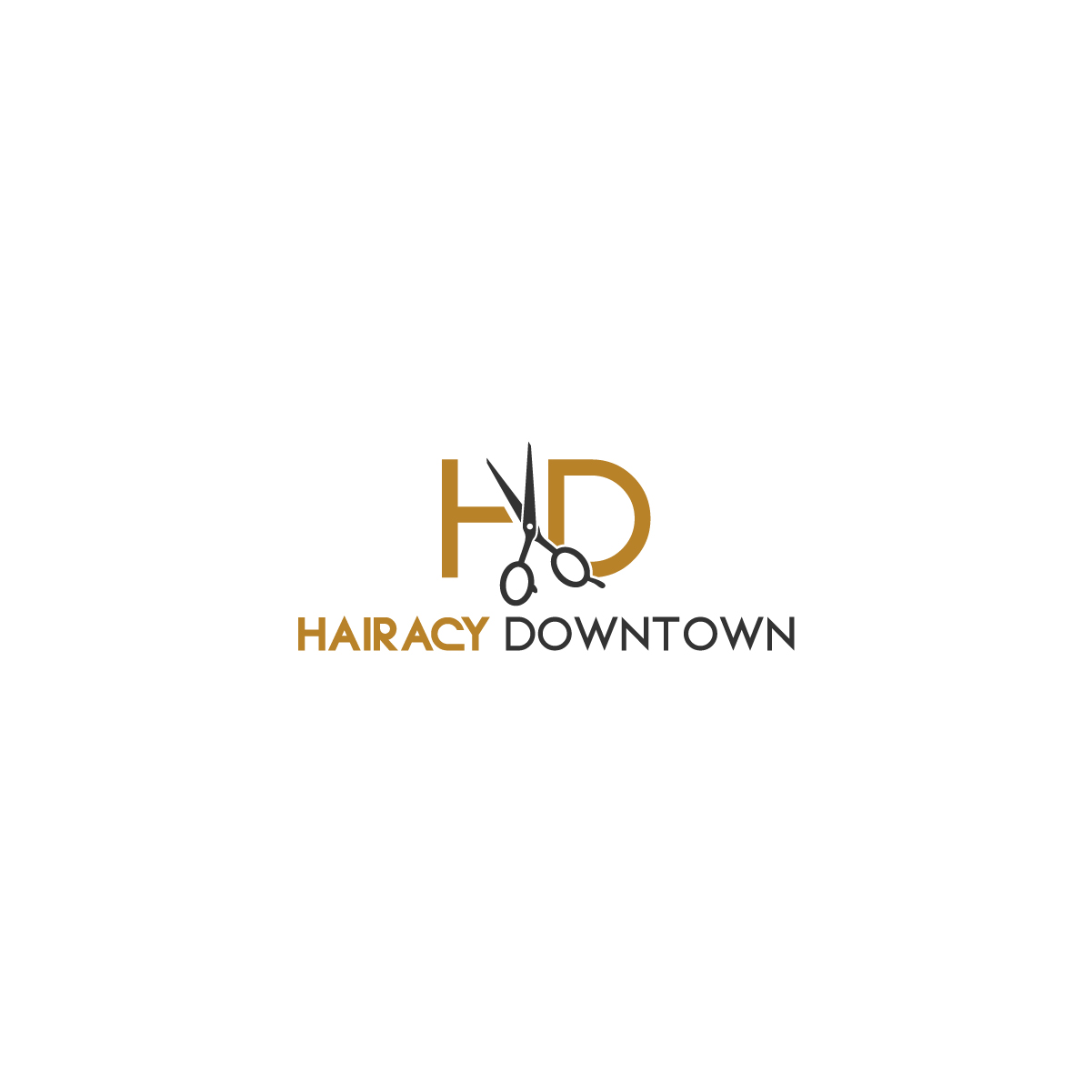 Logo Design by Deziners Zone for Hairacy Downtown | Design #22458363