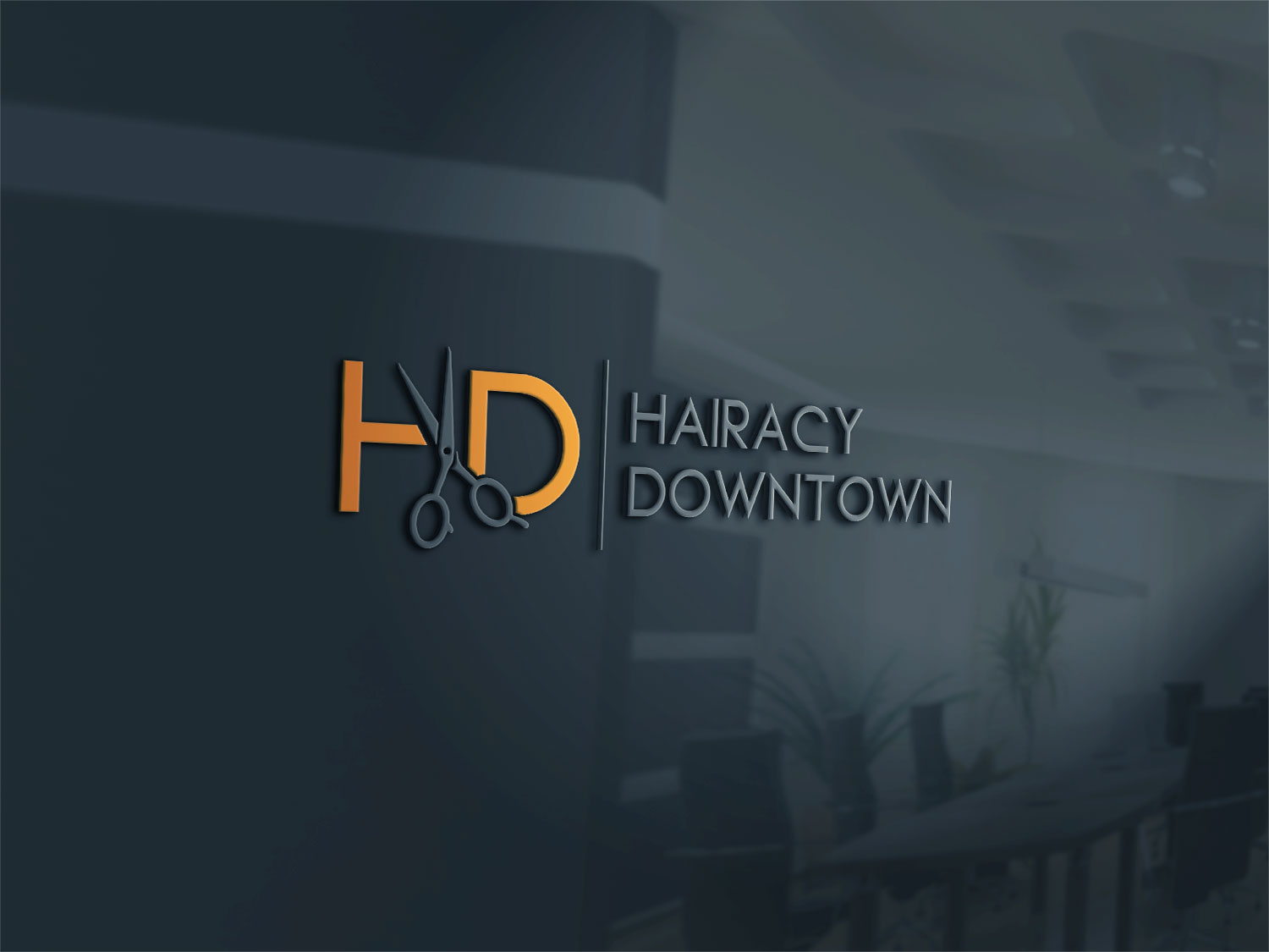 Logo-Design von Deziners Zone für Hairacy Downtown | Design #22470901