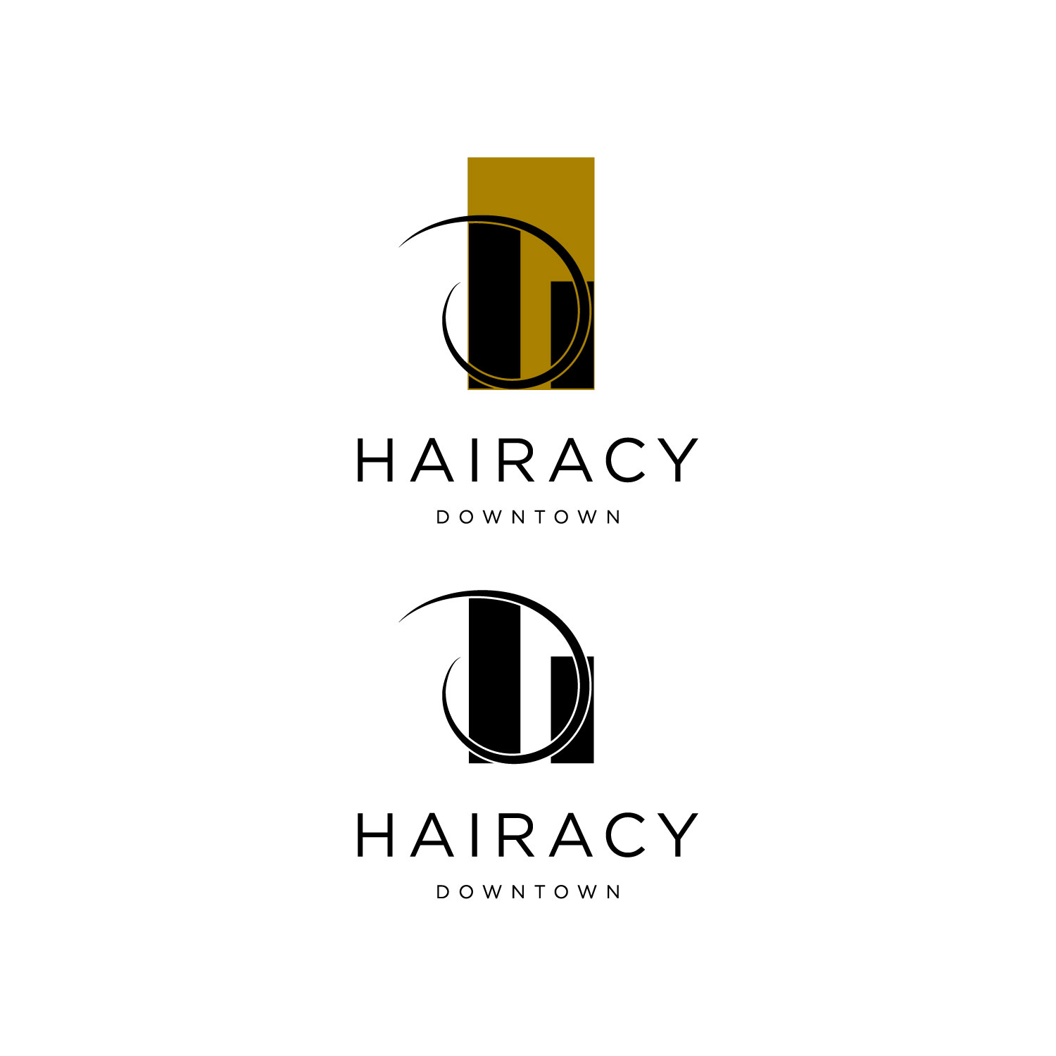 Logo Design by Iryna 3 for Hairacy Downtown | Design #22453810