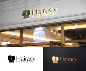 Hairacy Downtown | Logo Design by H-H Arts