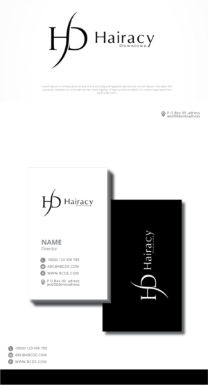 Logo-Design von graphicevolution für Hairacy Downtown | Design: #22412501
