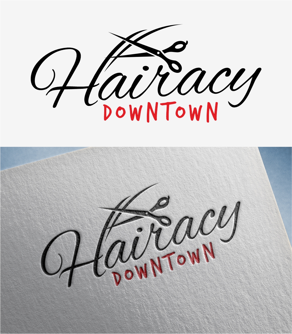 Logo Design by Pranav Creative Graphic for Hairacy Downtown | Design #22449787