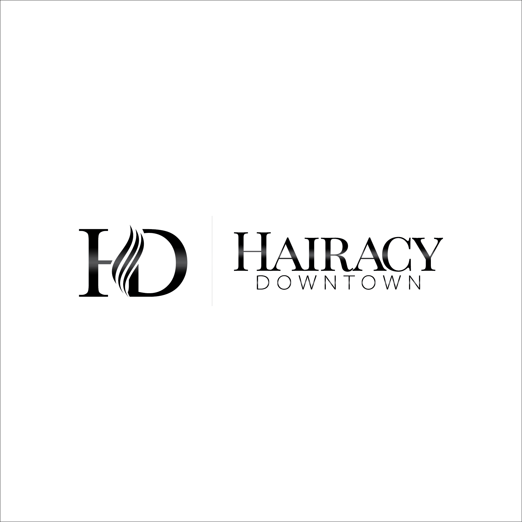 Diseño de Logo por gauravgraphy para Hairacy Downtown | Diseño #22468986