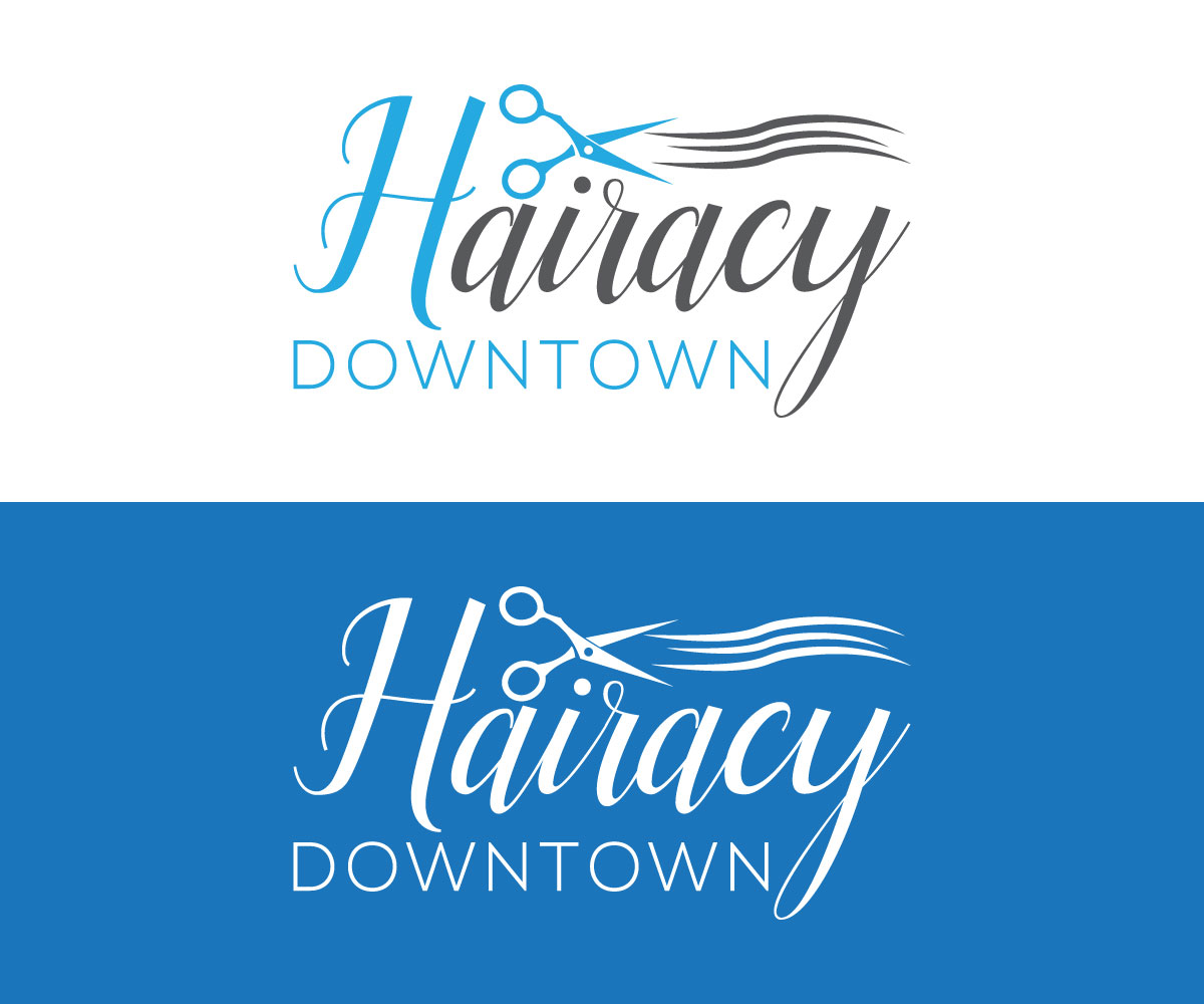 Logo Design by wowdesigner 2 for Hairacy Downtown | Design #22438992