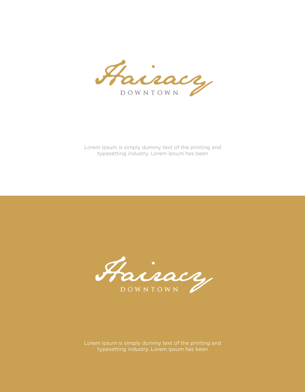 Logo Design by luthfanajah 2 for Hairacy Downtown | Design #22424233