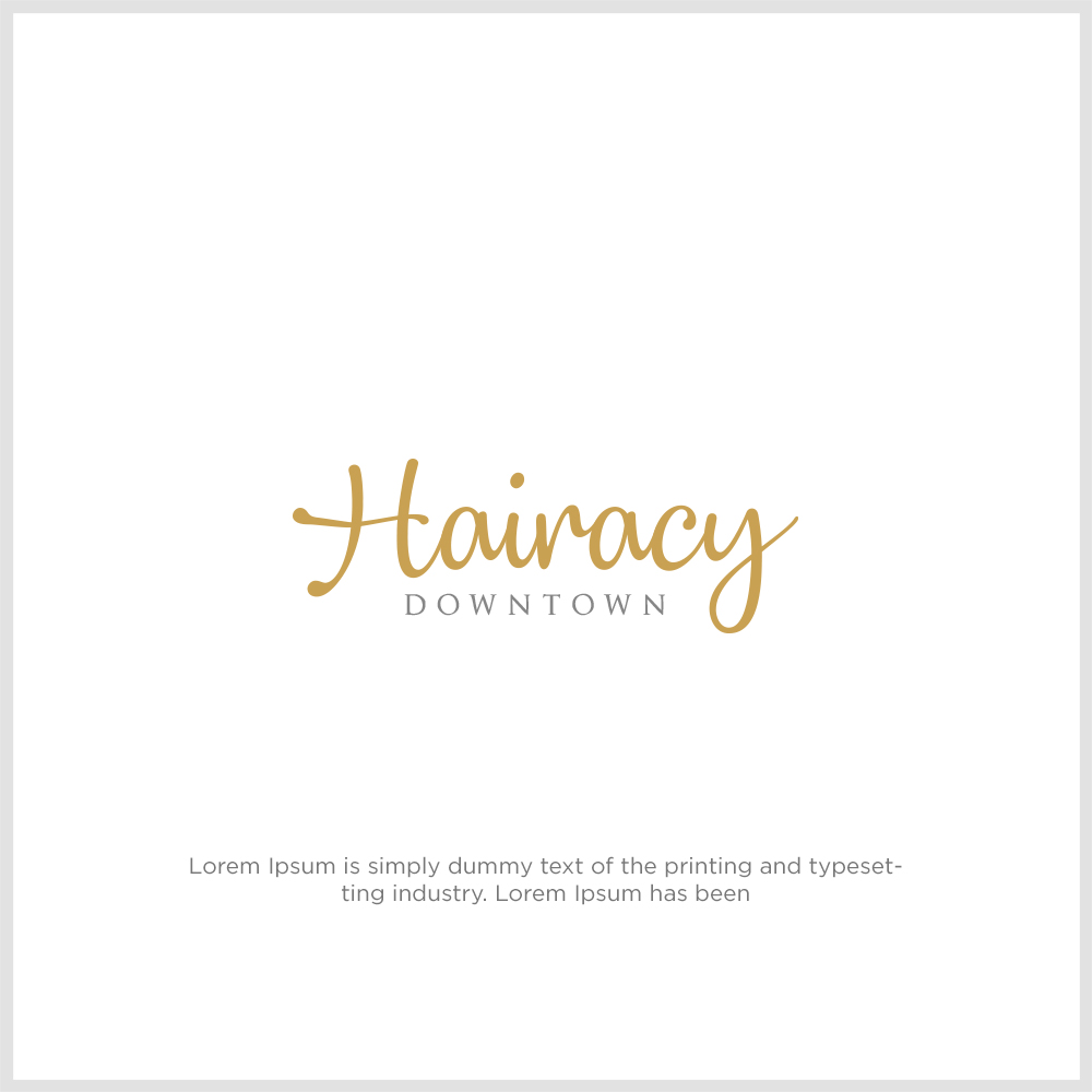 Logo Design by luthfanajah 2 for Hairacy Downtown | Design #22424271