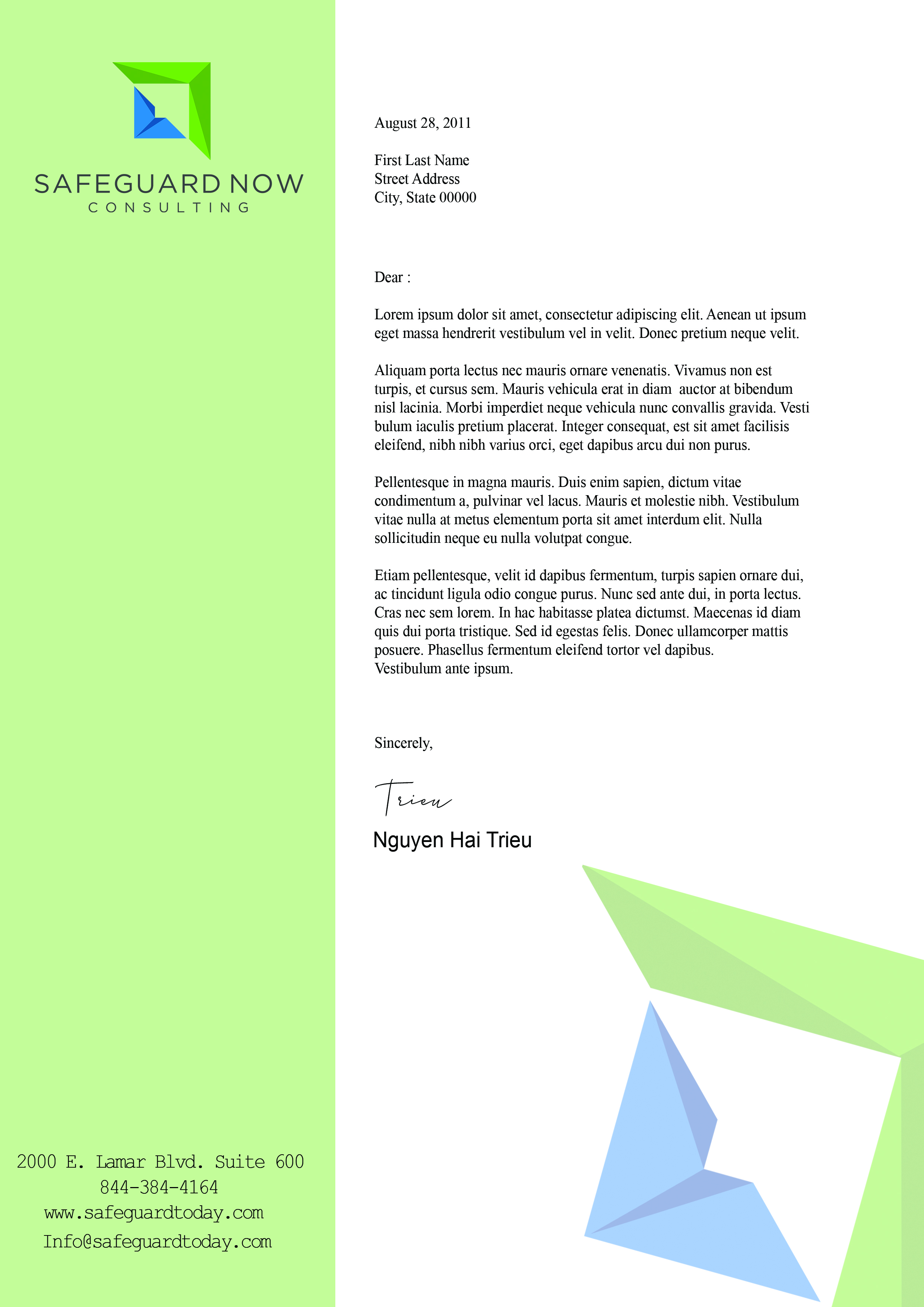 Letterhead Design by trieunguyendesigncrowd for this project | Design #22416025