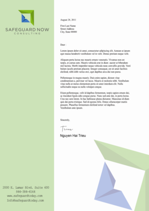 Letterhead Design by trieunguyendesigncrowd