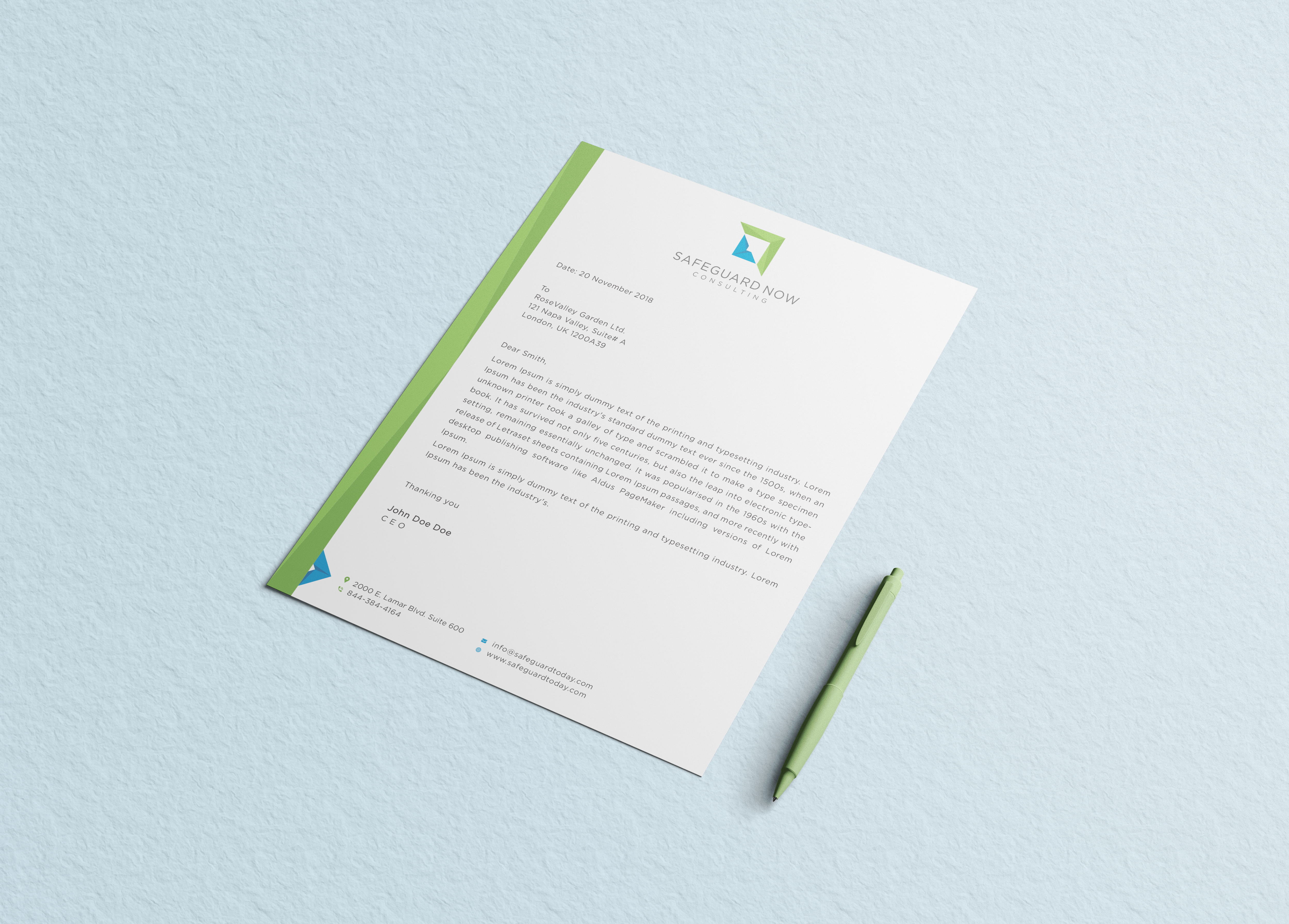 Letterhead Design by Bold Pixels for this project | Design #22412166