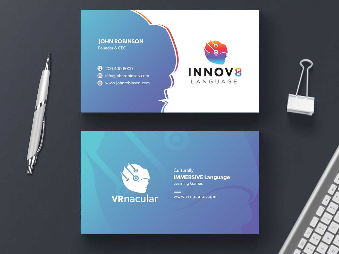 Business Card Design by OxonoArt for this project | Design #22461307