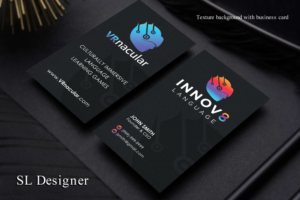 NEW Modern Sleek Business Card for VR Language Startup | Diseño de Tarjeta de Presentación por SL Designer