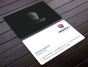 NEW Modern Sleek Business Card for VR Language Startup | Diseño de Tarjeta de Presentación por Tripti Ranjan Gain